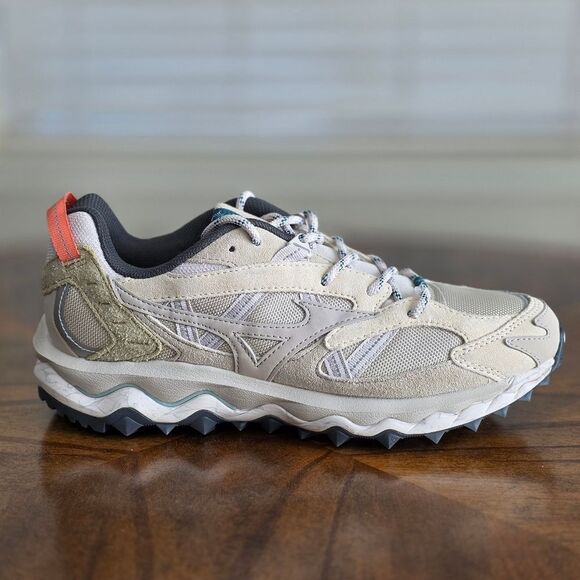 Mizuno Wave Mujin TL Nomad Pack Trail Shoes Silver Cloud Sand Cedar Men's 8.5 - Picture 11 of 16